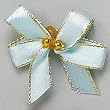 Top Performance 3/8 In Satin Gold Trimmed Bows 100/Pkg