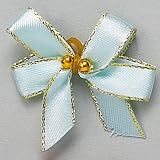 Top Performance 3/8 In Satin Gold Trimmed Bows 100/Pkg