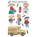 Me & My Big Ideas Mambi 4-1/2-Inch-by-6-Inch Minis Stickers 3-Sheets-Pack, School Kids