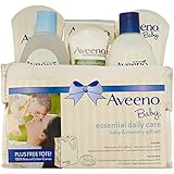 Aveeno Baby Gift Set, Daily Care Essentials Basket, Baby and Mommy Gift Set