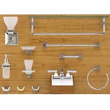 American Standard 2555.041.002 Town Square Double Robe Hook, Chrome
