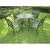 Sleigh Iron 5 Piece Dining Set