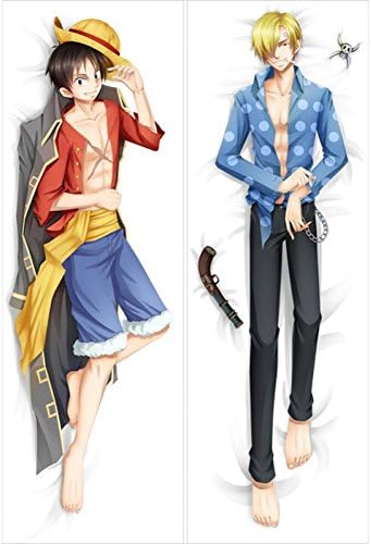 easyLife Fashion New Dakimakura Anime Pillow Case Cover 150X50Cm One Piece Luffy Sanji Hugging Body Pillow Case Ks00155