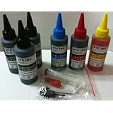 20 oz (600 ml) Jumbo Canon Printer Ink Refill Kit Color and Black