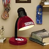 OKLAHOMA SOONERS Team Logo DESK LAMP (14.5 Tall x 6 Wide) with High Gloss Baked-Enamel Finish