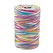 Tenn Well Colored Raffia Ribbon, 3/16 inch by 328 Feet Matte Paper Craft Ribbon for Gift Wrapping, Gift Box Packing, Party Decor and Craft Projects