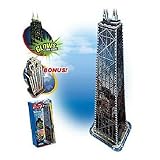 - 3D John Hancock Center and Bonus Tribune Tower Puzzle 375pc