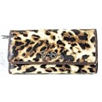Jessica Simpson Ali Slim Wallet Leopard Coated Canvas Ladies Purse