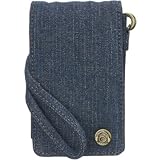 iPod Nano 1st - 3rd Generation Denim Flip Case with Pocket, Mirror & Elf Hypershine Lip Gloss in Blue