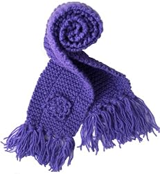Handmade Lightweight Scarf in Plum (100% Hand-knitted)
