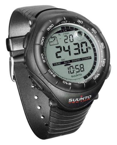 Suunto Vector Wrist-Top Computer Watch with Altimeter, Barometer, Compass, and Thermometer (Black)