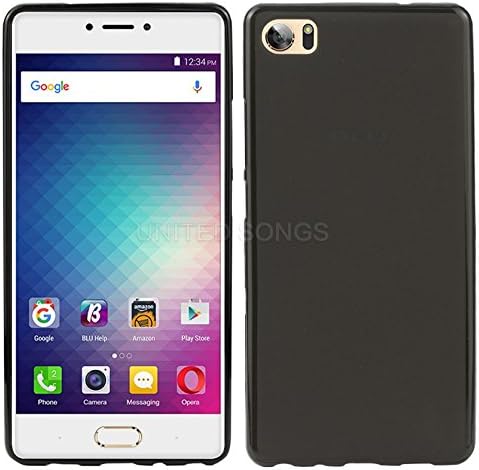 2016 BLU Pure XR ( P0030UU ) Ultra-thin Light TPU Rubber Gel Case Soft Cover (Black)