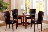 Review  999F1736-P / Black Fancy Leather High Back DINING CHAIRS (1 PAIR SET)