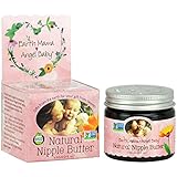 Earth Mama Angel Baby Non GMO Natural Nipple Butter Nursing Cream, Lanolin Free, 2 Ounce