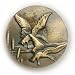 Buck Snort Hardware Mallards on the Wing Knob, Antique Brass