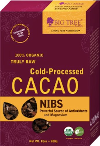Big Tree Farms Organic Raw Cacao Nibs, 10-Ounce (Pack of 2)