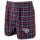 Reebok Tennessee Titans Navy Blue Gridiron Boxer Shorts
