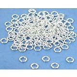 150 Sterling Silver Open Jump Rings Jewelry Findings 22 Gauge 4mm