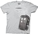 Dr Doctor Who British Science Fiction TV Series TARDIS Adult Ice Gray Tee T-Shirt