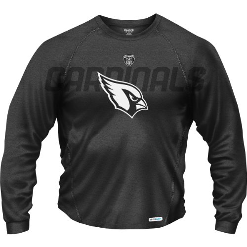 Reebok Arizona Cardinals Sideline Audible Heathered Long Sleeve Speedwick Small