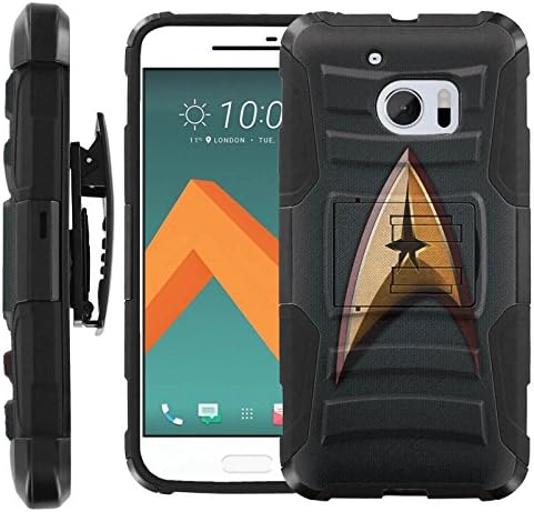 [HEROES 3] HTC 10 [COMBAT] Rugged Holster Combo Case Layer Hybrid [Defender Body] Hybrid Armor Kickstand Bumper Cover for [HTC 10 Case]