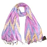 Beautiful Zig Zag Women Scarf - Long ikat design ladies scarf