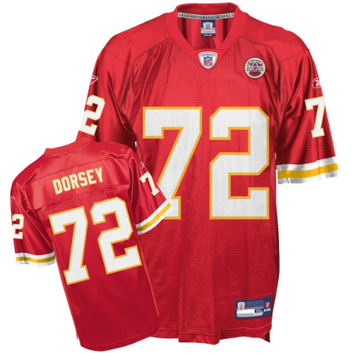 Reebok Kansas City Chiefs Glenn Dorsey Replica Jersey Small