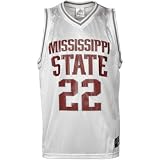 adidas Mississippi State Bulldogs #22 White Replica Baketball Jersey