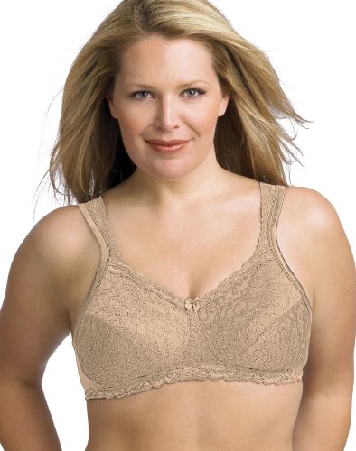 Playtex Women's 18 Hour Airform Comfort Lace Bra, Honey, 38D