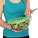Staffage Silicone Lids Set - BPA-free Stretch Covers for Bowls, Cups, Pots, Mugs - Includes Trivet Mat - Premium Quality FDA Food Grade Silicone - Must-Have Kitchen Gadgets - Multisize, Green - 7 Pack