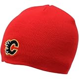 NHL Calagary Flames Basic Cuffless Knit Beanie, One Size