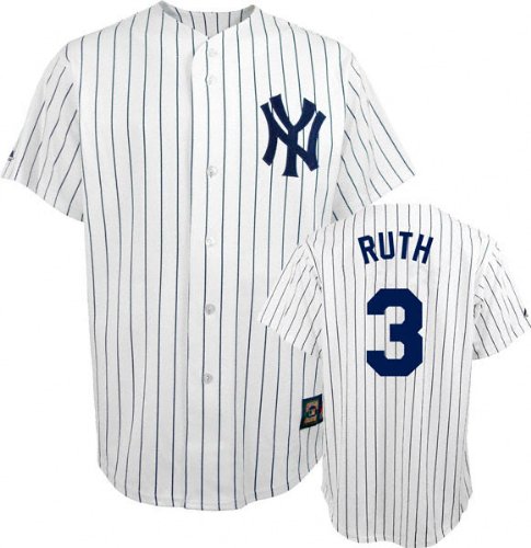 Babe Ruth Majestic Cooperstown Throwback New York Yankees Jersey
