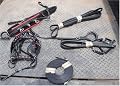 Miniature horse show style patent leather driving harness