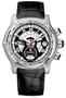 1911 BTR (Back to Roots) Mens' Automatic Chronograph Stainless Steel Black Dial on Black Leather Strap