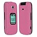 Skinomi Pink Carbon Fiber Full Body Skin Compatible with Samsung Gusto 3 (Full Coverage) TechSkin with Anti-Bubble Clear Film Screen Protector