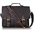 Kattee Twin Buckle Genuine Leather Messenger Bag Medium