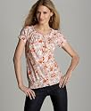 Style&co. Floral Print Short-Sleeved Peasant Blouse