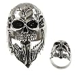 316L CASTING STAINLESS STEEL SKULL RING WIDTH: 40mm