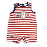 The Mayfair Company - Infant Striped Boys Romper, Red, White (Size 18Months)
