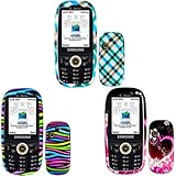 iNcido Brand Samsung T369 Combo Blue Plaid Protective Case Faceplate Cover  ....