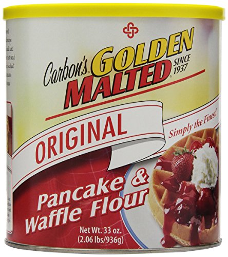 Golden Malted Pancake & Waffle Flour, Original, 33-Ounce Cans (Pack of 3)