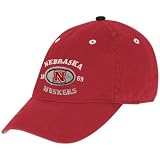 adidas Nebraska Cornhuskers Scarlet Oval Logo Mascot Adjustable Slouch Hat