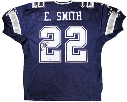 Emmitt Smith Signed Autographed Dallas Cowboys Reebok Authentic Jersey