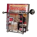 SATIN NICKEL wall mounted MAGAZINE RACK holder caddy