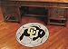 Univ of Colorado Soccer Ball 29 Round Floor Mat (Rug) - Colorado Golden Buffaloes