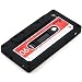 Retro Audio KASSETTE Tape f�r Apple iPhone 4 / 4S Silikonh�lle in SCHWARZ von kwmobile