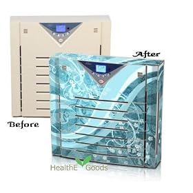 Alen A375 UV Multi Gas HEPA Air Purifier with Flores-Aqua Skin
