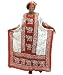Elephant Line Caftan Kaftan with Matching Headwrap - Available in Several Colors