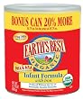 Earth's Best Organic Infant Formula with Iron, DHA & ARA (20% Bonus Size), 31.75-Ounce Cans (Pack of 4)