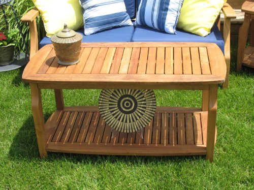 Eco Friendly Indoor or Outdoor Patio Furniture Coffee Table - Eucalyptus